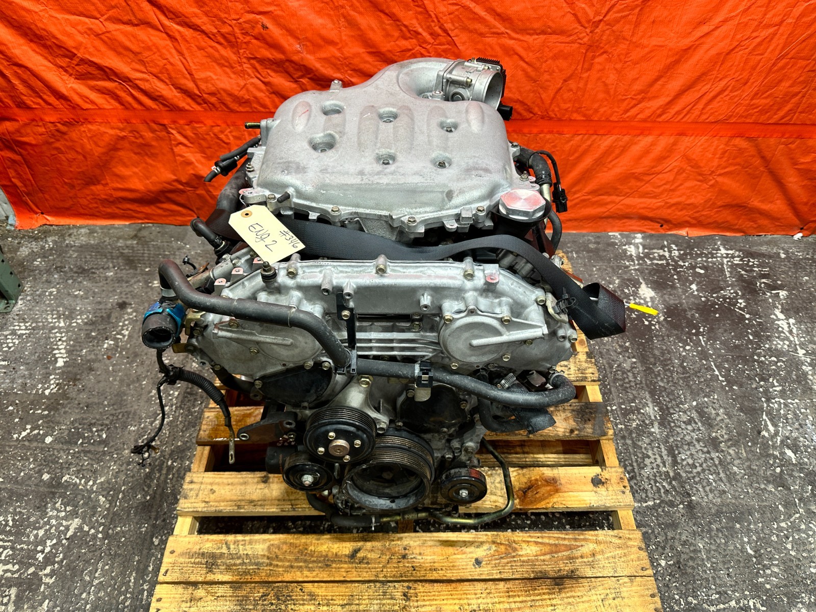 03-06 NISSAN 350Z 3.5L VQ35DE ENGINE MOTOR LONG BLOCK ASSEMBLY RWD OEM #346