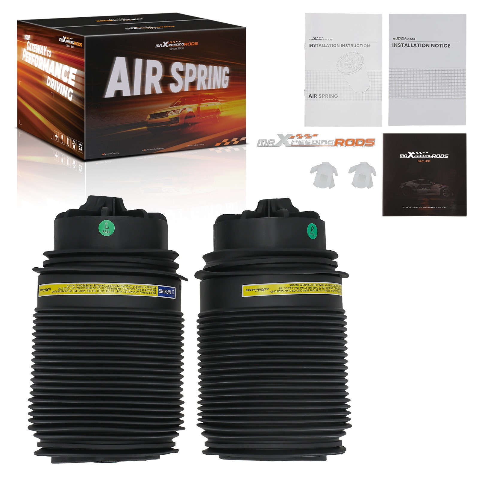 2x Rear Air Spring Shock Bag for Mercedes-Benz CLS400 CLS550 CLS63 AMG E63 AMG