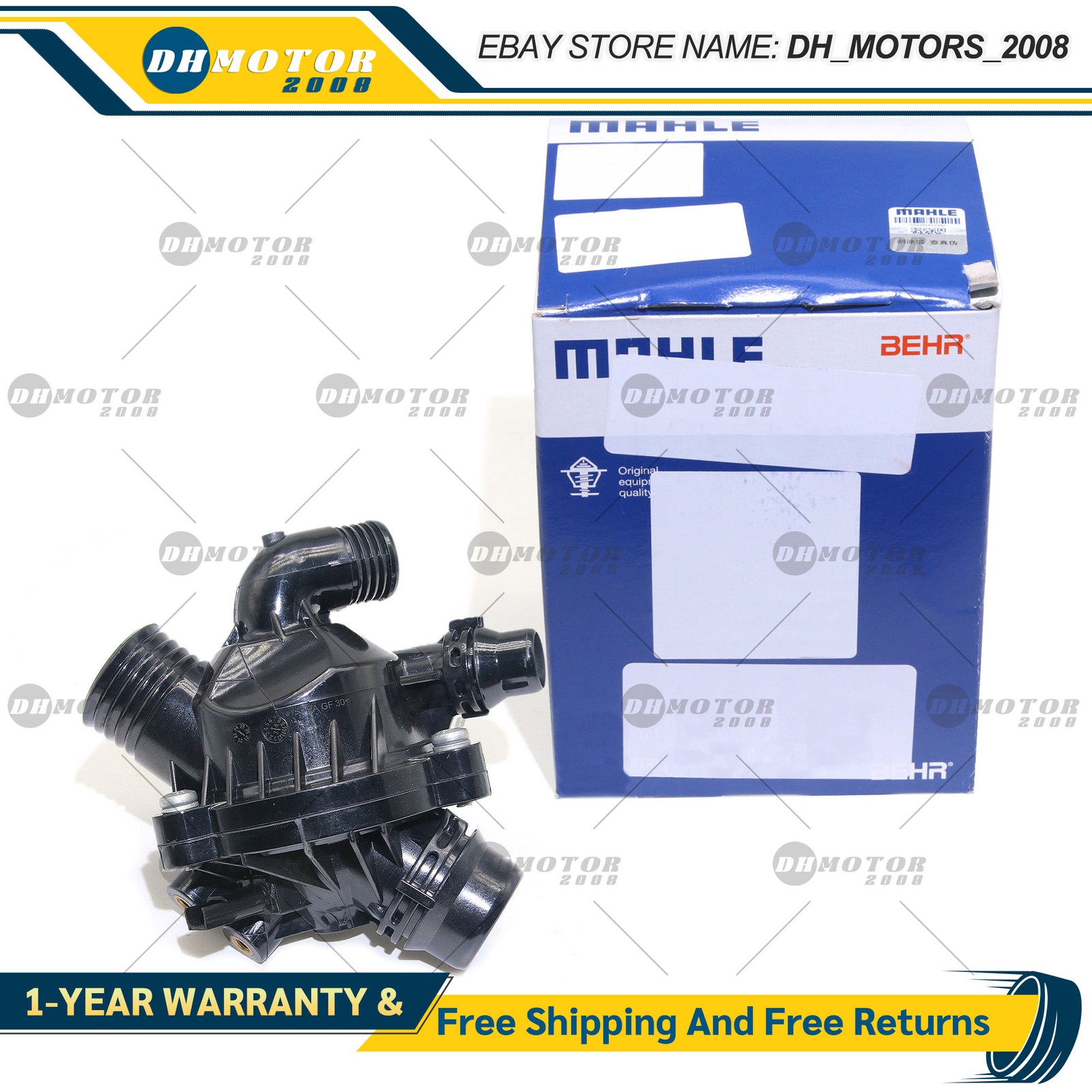 OEM MAHLE Engine Coolant Thermostat For BMW 135i 335i 335xi N55 3.0L 11537601158