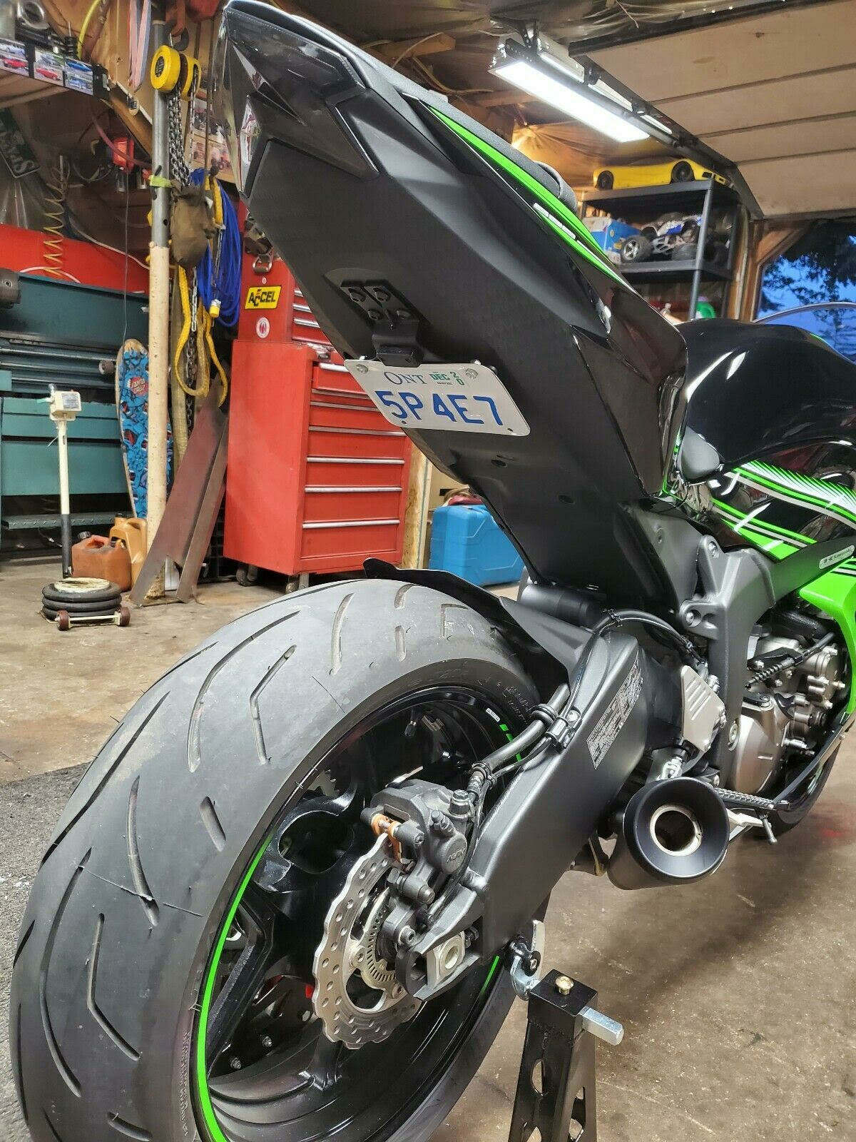 Fender Eliminator Tail Front Facing Black KAWASAKI ZX6R ZX-6R 2019 - 2026 Fender Eliminator Tail Front Facing Black KAWASAKI ZX6R ZX-6R 2019 - 2026
