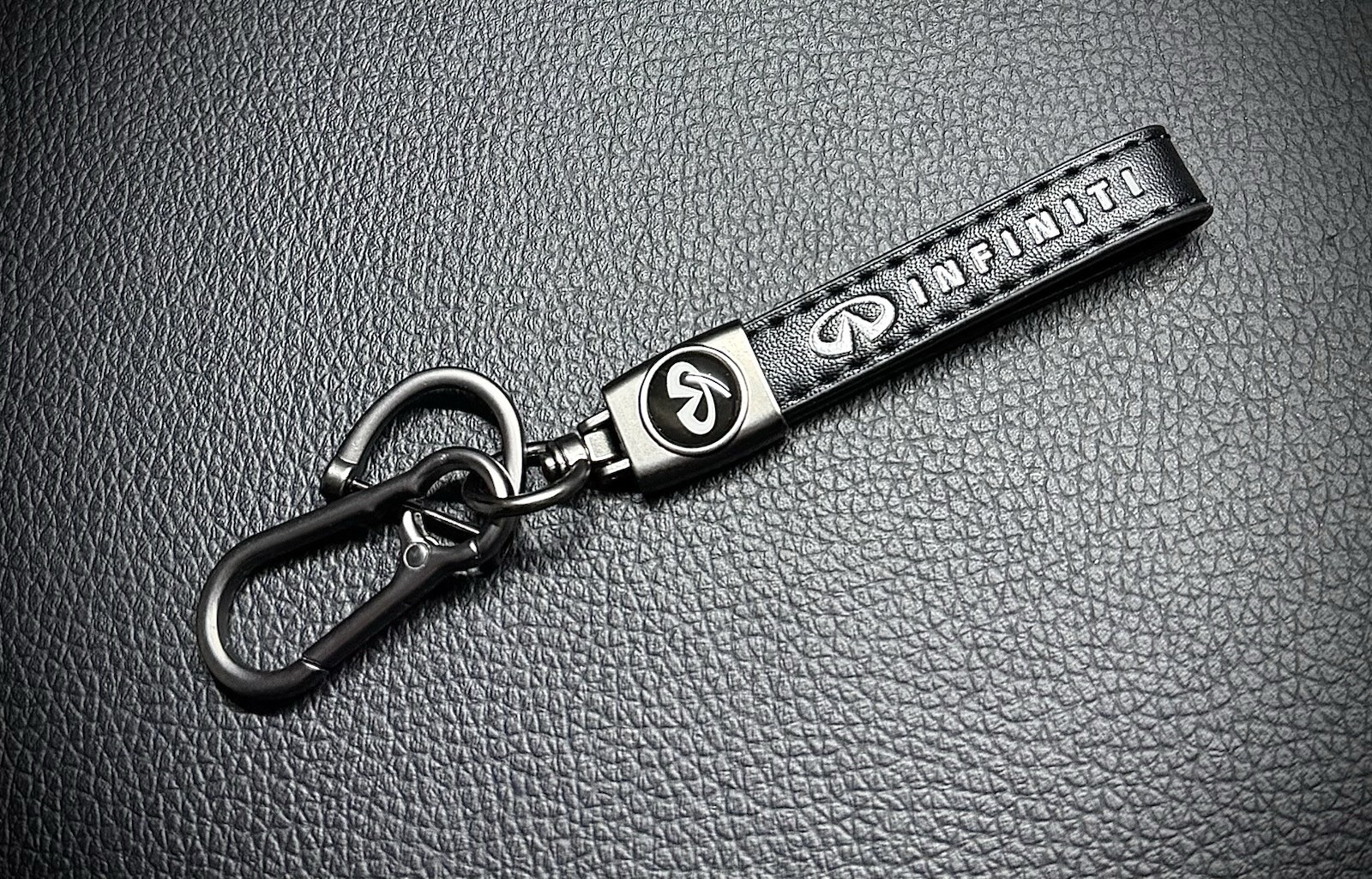 Infiniti Genuine Leather Car Keychain