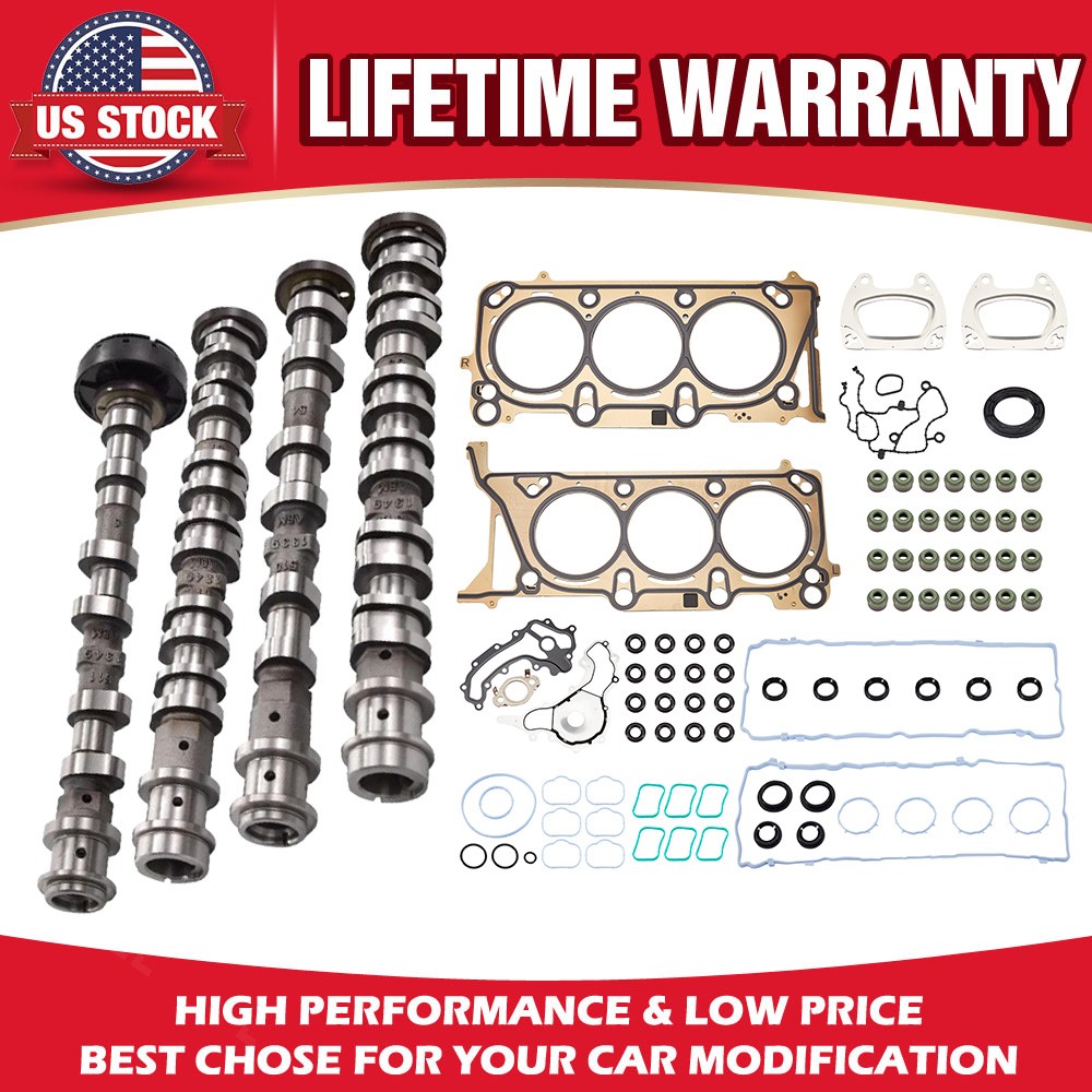 4 Pack Camshafts and Engine Head Gasket For 2017-2022 Chrysler Pacifica 3.6L