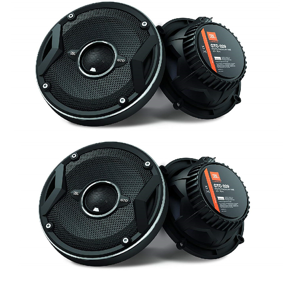 4) JBL GTO629 360 Watts 6-1/2 inch 2-way coaxial Replacement upgrade speakers 4) JBL GTO629 360 Watts 6-1/2 inch 2-way coaxial Replacement upgrade speakers