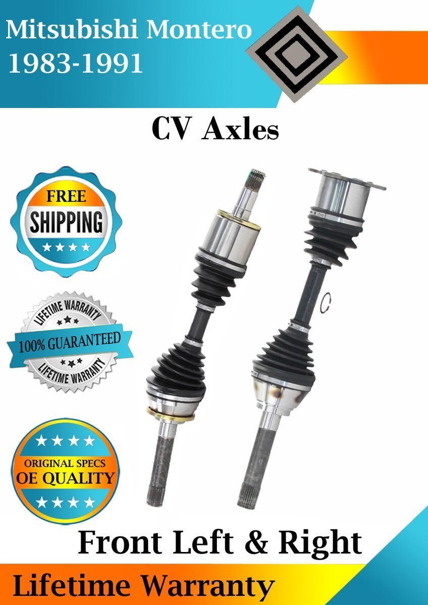 New OE Front CV Axles For 1983-1991 Mitsubishi Montero Lifetime Warranty