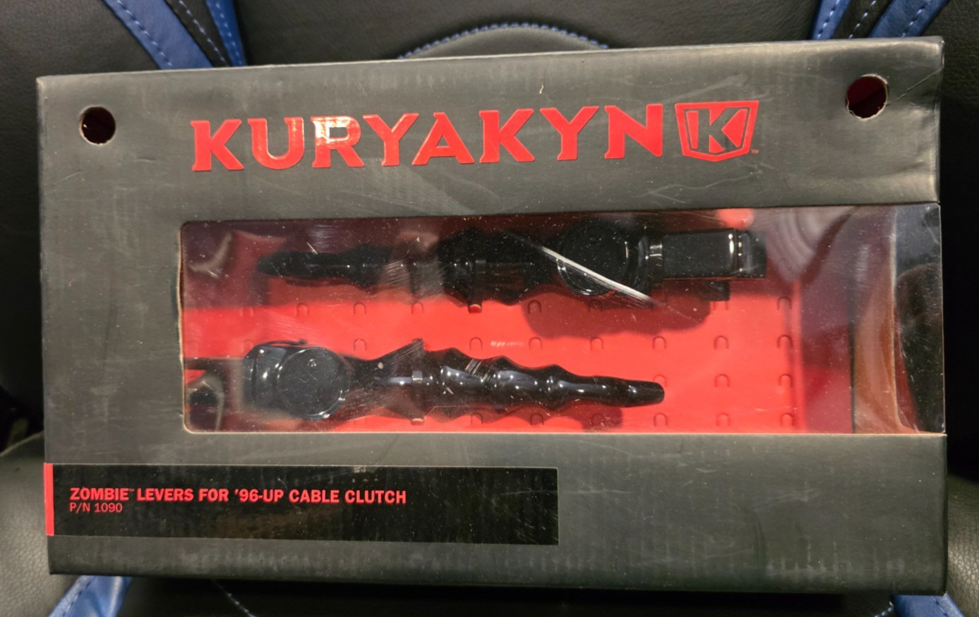Kuryakyn 1090 Black Zombie Levers for Harley Big Twin Softail Dyna 96-17 Kuryakyn 1090 Black Zombie Levers for Harley Big Twin Softail Dyna 96-17
