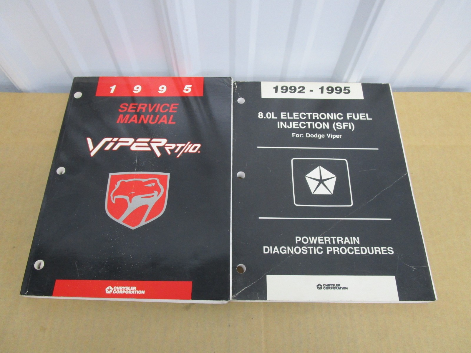 1995 Dodge Viper RT/10 roadster service shop wiring electrical manual ORIGINAL