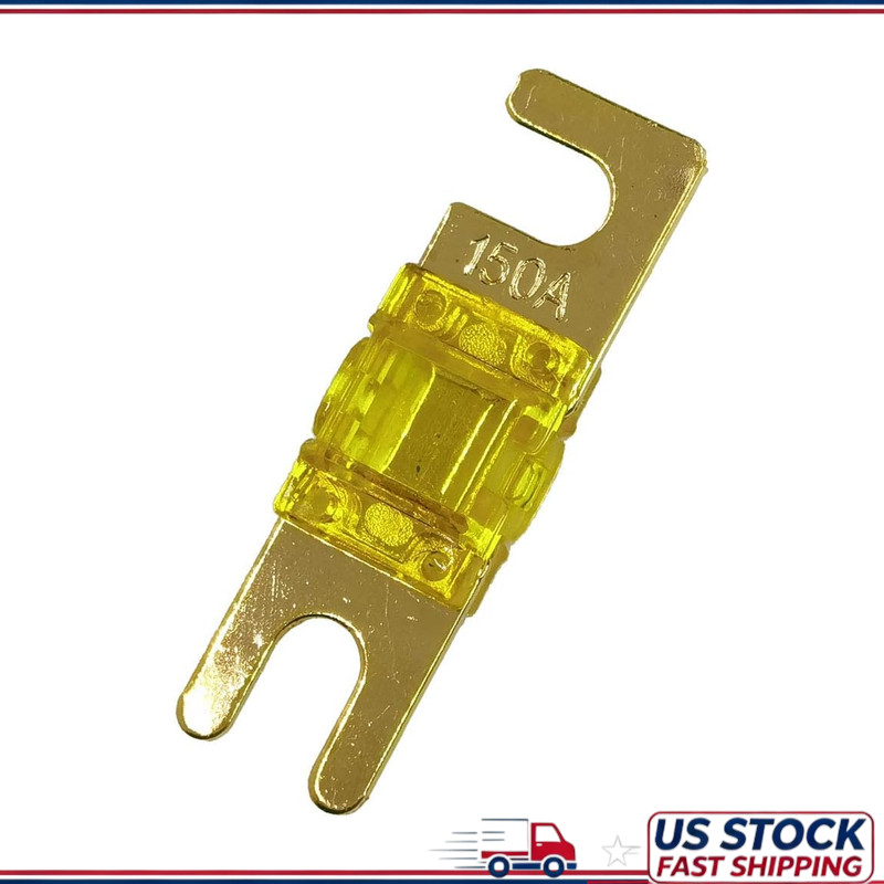 Gold Plated 150A Mini ANL Fuse Car Audio, 5 Pack