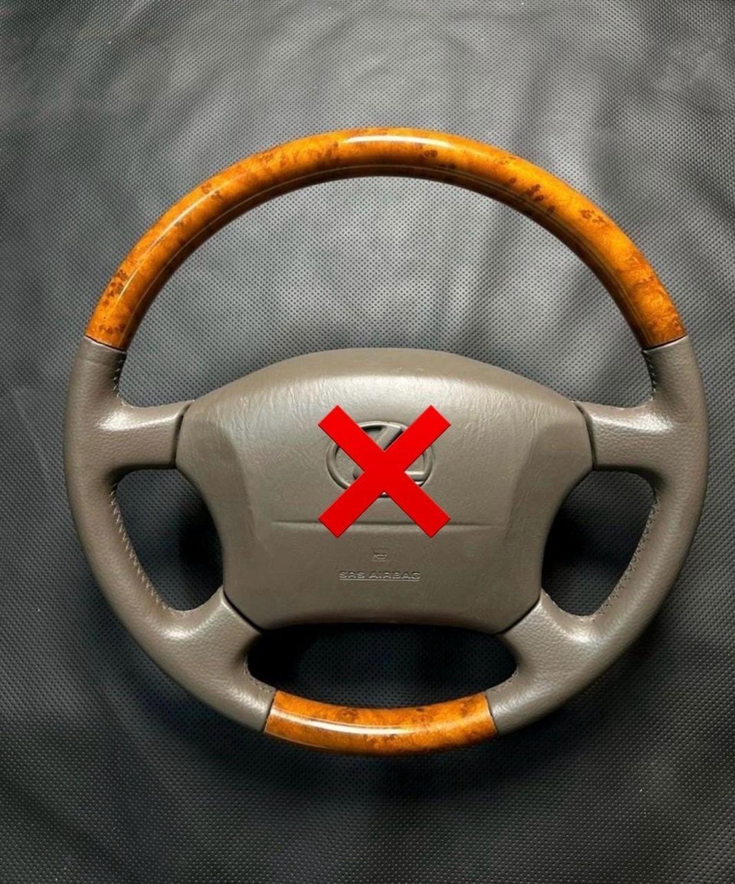 LEXUS LX470 Fit 98-2002 Model Wooden Grain Leather Stitched OEM Steering wheel LEXUS LX470 Fit 98-2002 Model Wooden Grain Leather Stitched OEM Steering wheel