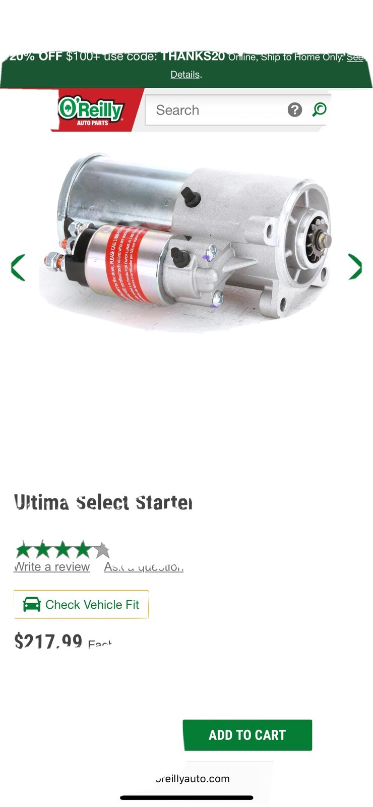 Starter Motor-New Starter Vision OE N6646 Starter Motor-New Starter Vision OE N6646