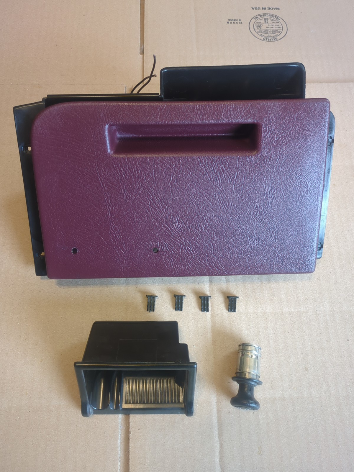 1995 Chevy Silverado Sierra Suburban Yukon 3 Port Ashtray Wide RED Burgundy OEM