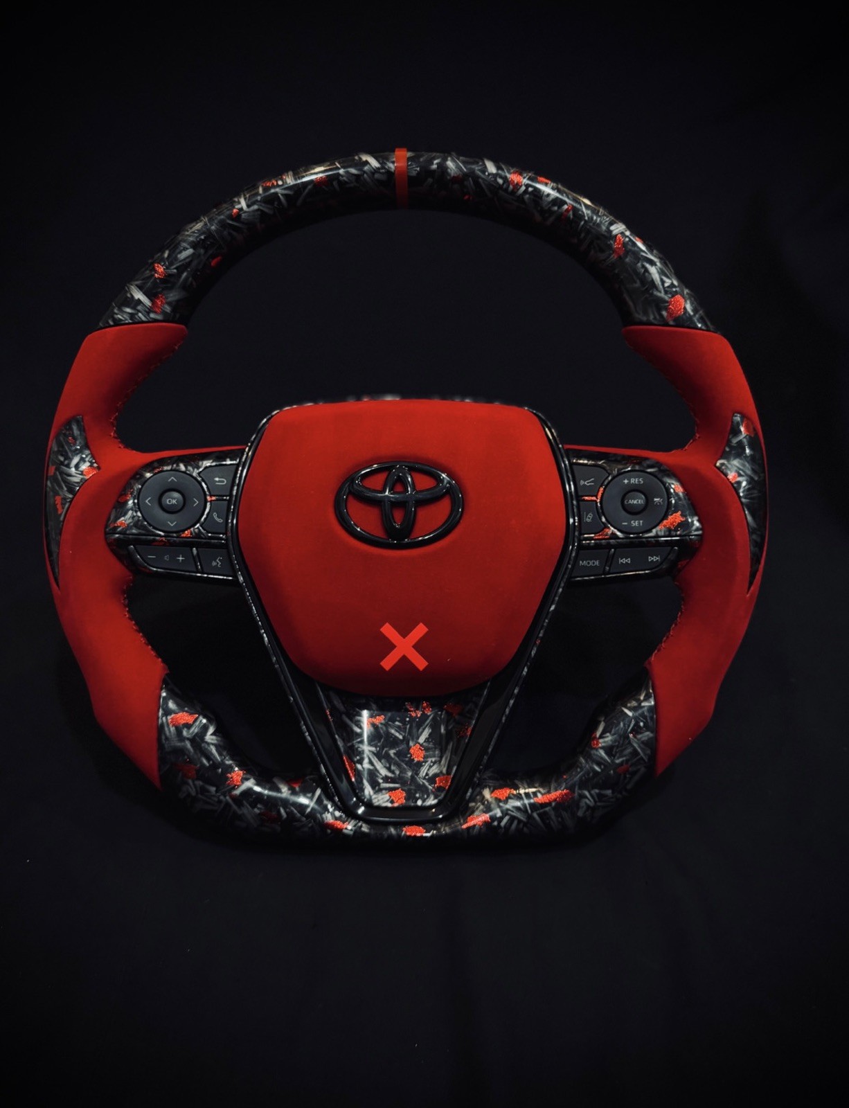 Toyota Camry 8th Gen Forged Carbon Fiber Sports Steering Wheel 2018-2024