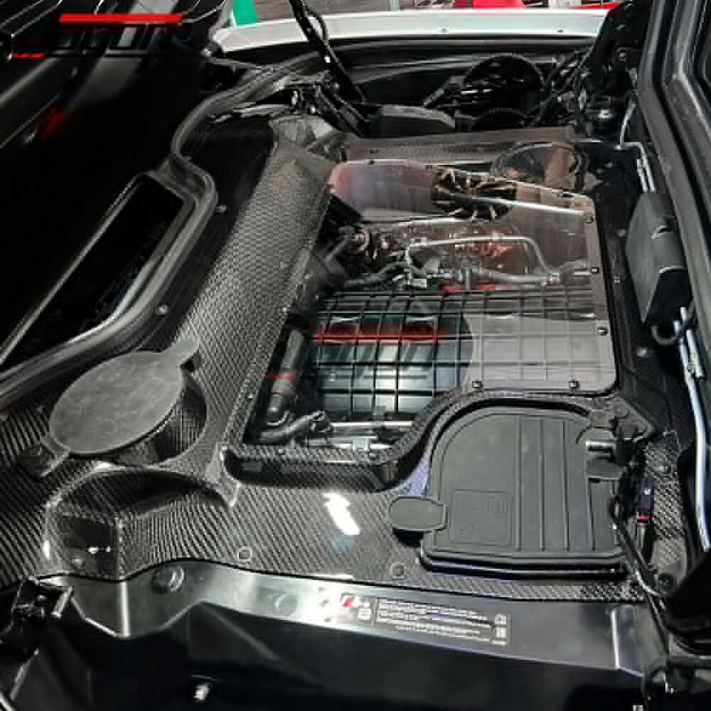 Real Carbon Clear Engine Bay Covers For Corvette C8 Z06 Convertible Stingray 20+