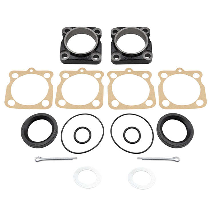 Vw Bug Axle Bearing Caps & Seal Kits. 1967-68 Long Type Swing Axle, Pair
