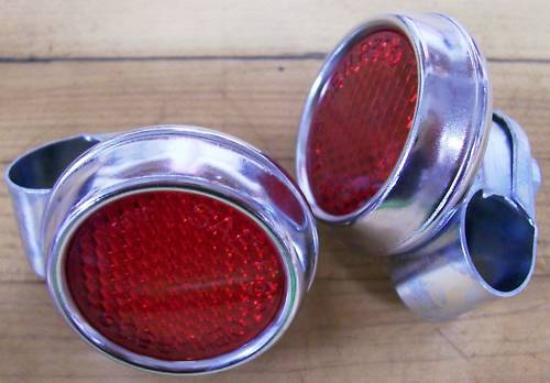 Vintage NOS Bridgestone Motorcycle 175 200 Rear Reflectors One Pair