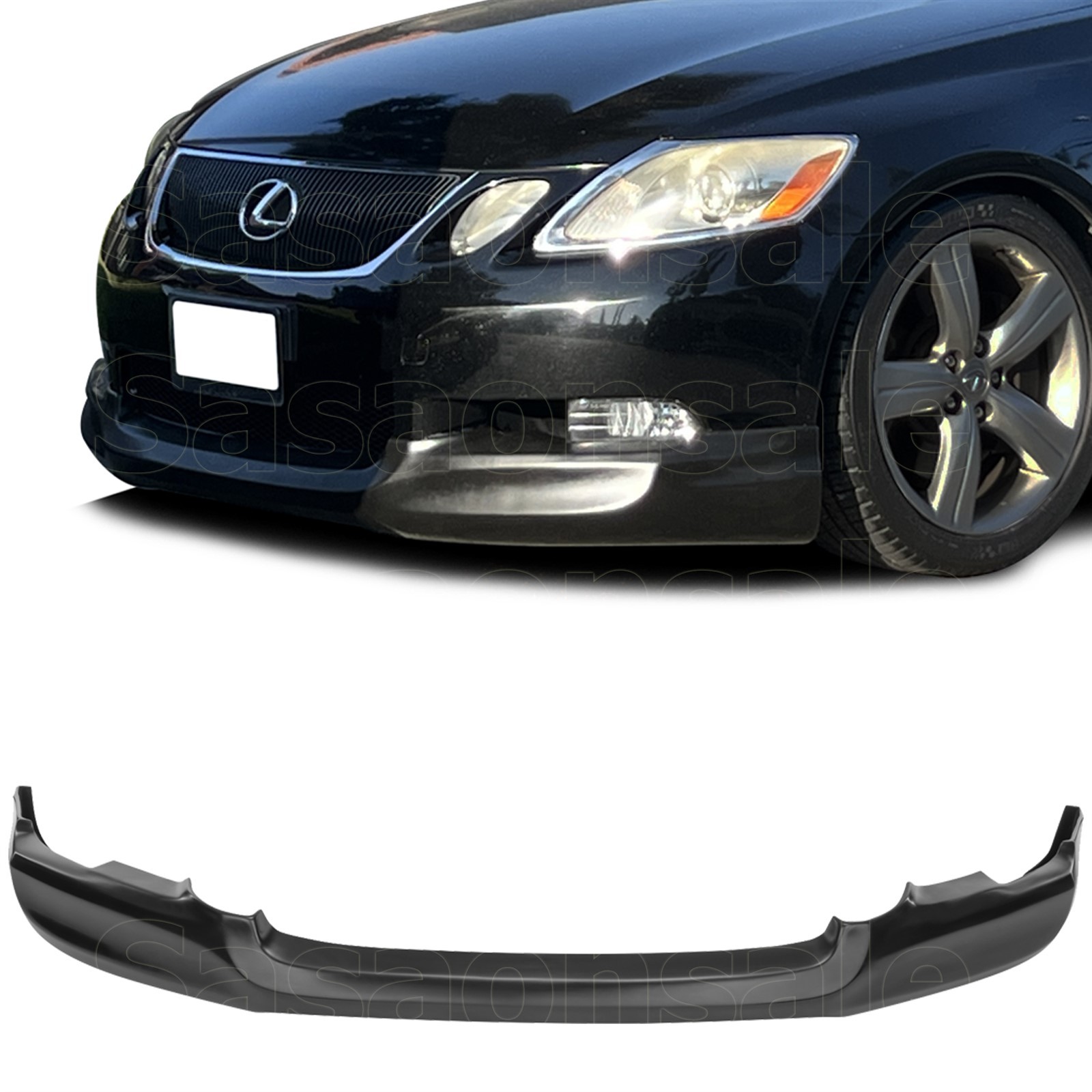 Fits 06 07 Lexus GS300 GS350 GS430 Front Bumper Lip Splitter, INS Style PU Black