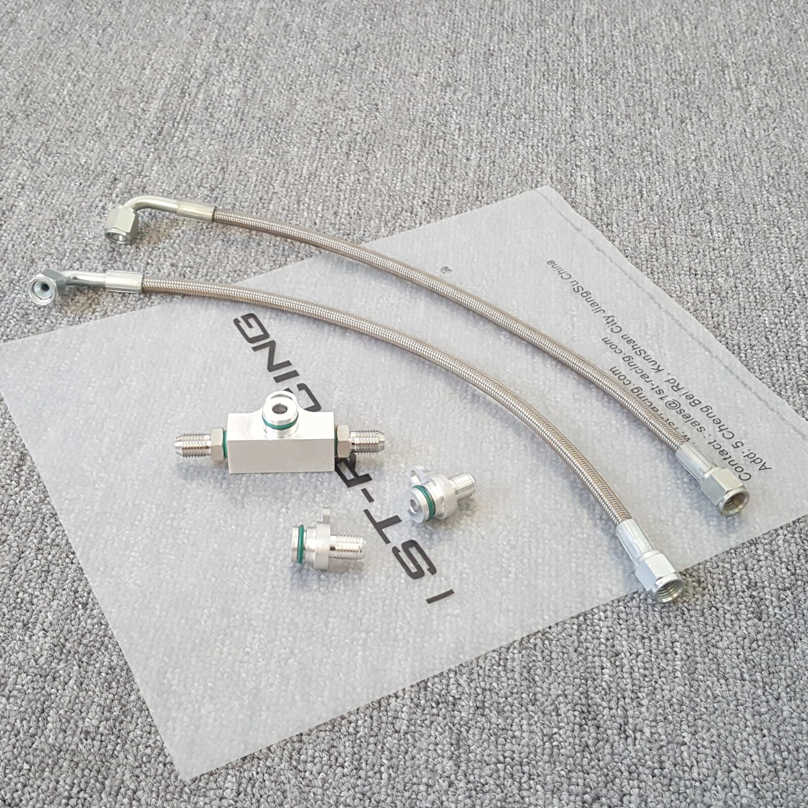 Stock TD03/TD04 17T 19T AN4 Turbo Oil Feed Line For BMW N54 135i 335i 535i 3.0L