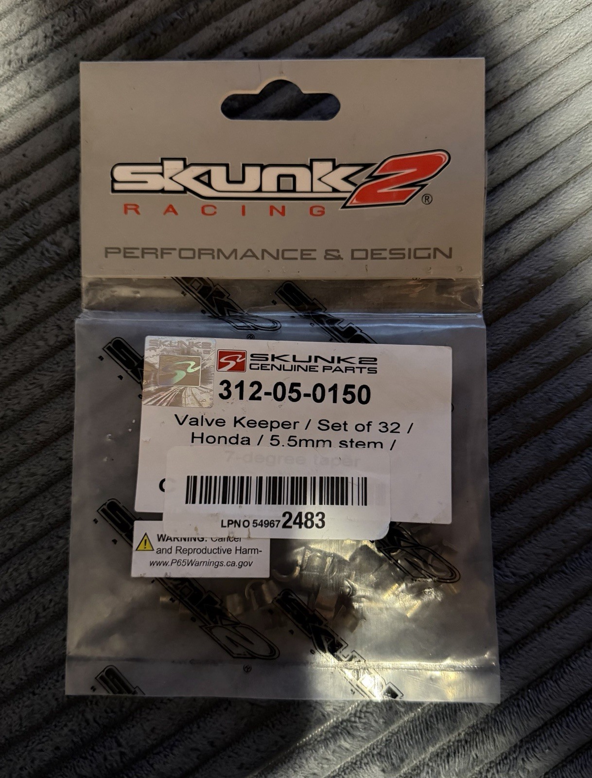 Skunk2 Honda/Acura (B/D/F/K Series) Valve Keepers/Locks 7 Degree (32 Count) Skunk2 Honda/Acura (B/D/F/K Series) Valve Keepers/Locks 7 Degree (32 Count)