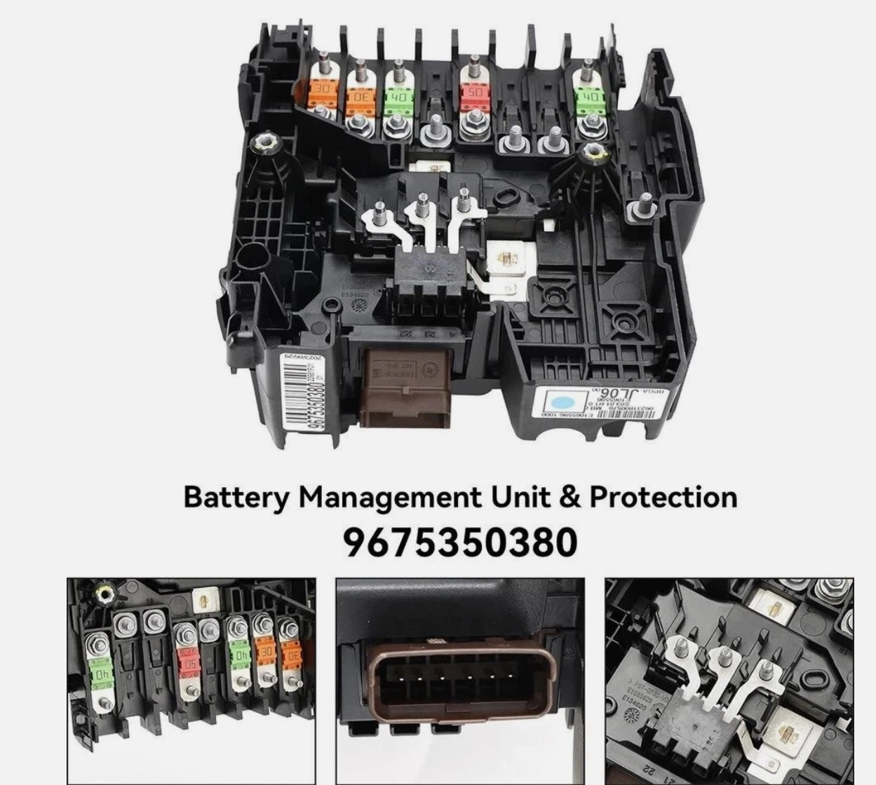 For Citroen & Peugeot Battery Management Protection Unit 9675350280 9675350380-