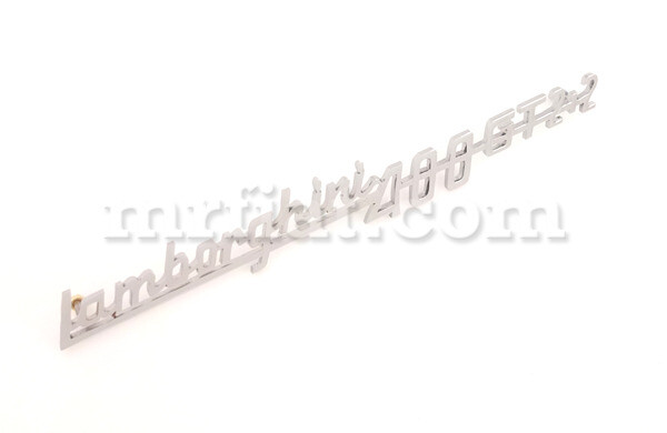 Lamborghini 400 GT 2+2 Script Chrome Emblem New Lamborghini 400 GT 2+2 Script Chrome Emblem New
