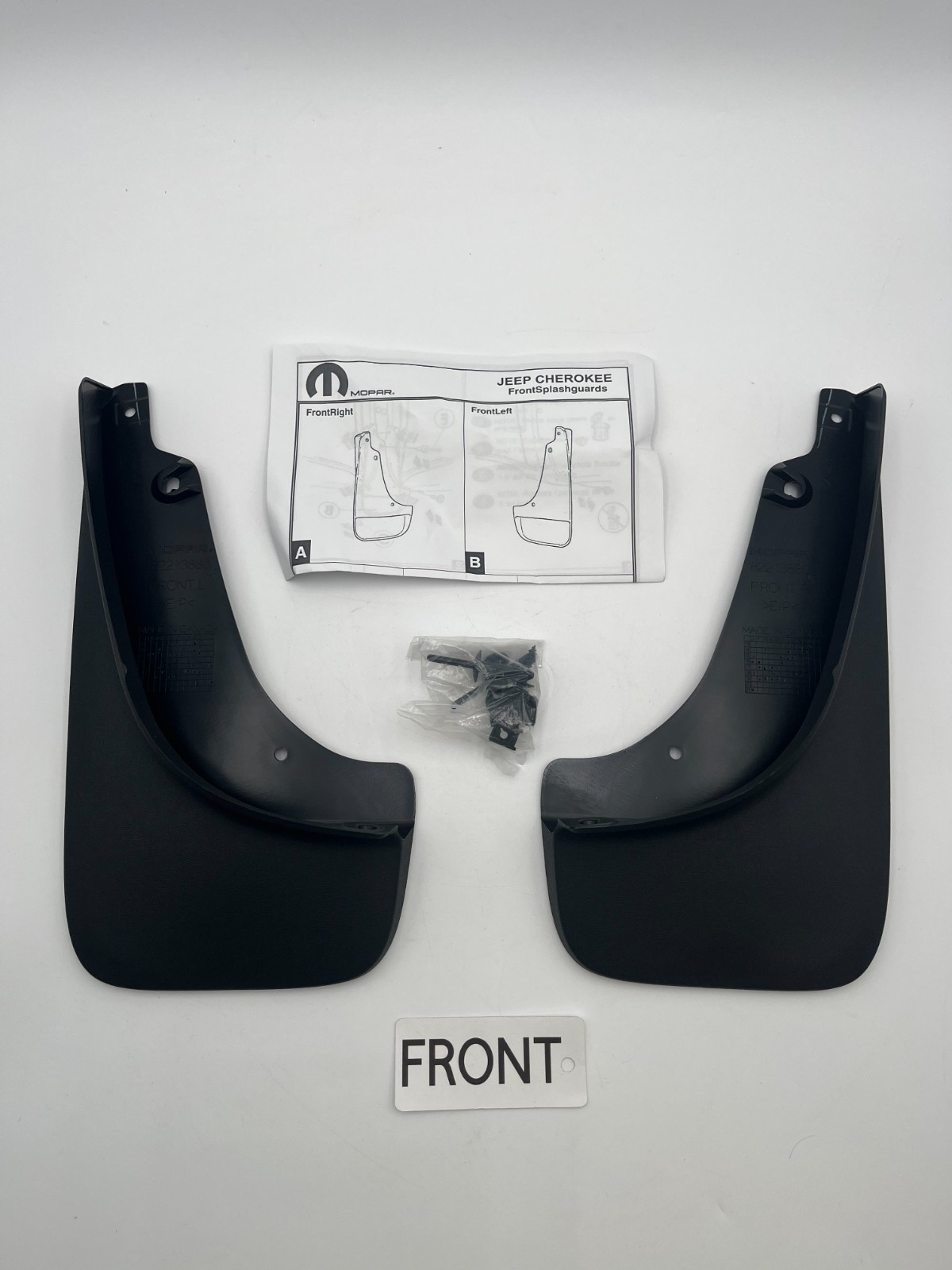 2014-2023 Jeep Cherokee Front Splash Guard Set Mopar 82213880AB NOS OEM