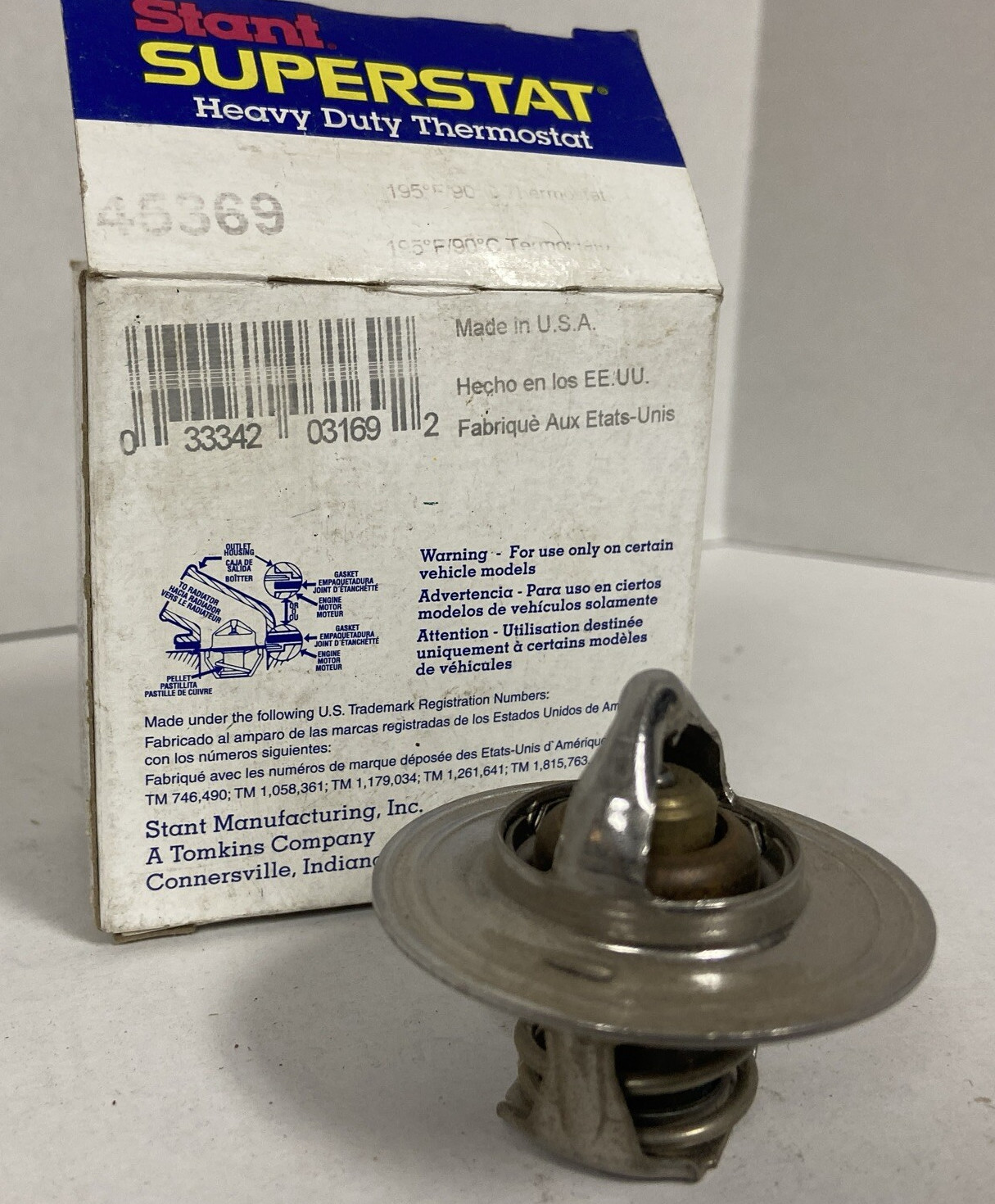 Stant 45369 Engine Coolant Thermostat-OHV Stant 45369 Stant 45369 Engine Coolant Thermostat-OHV Stant 45369