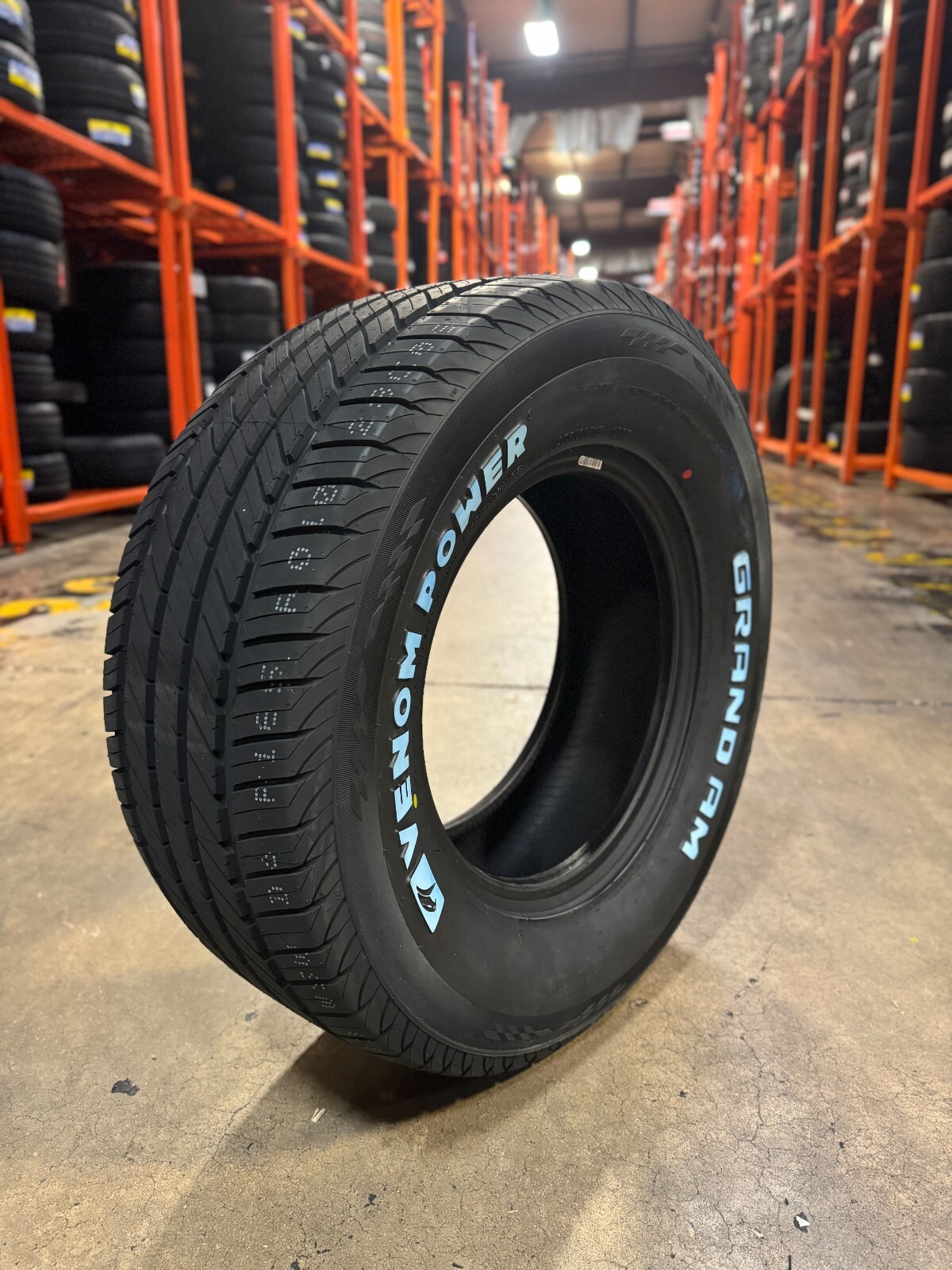 2 NEW 245/60R15 101V VENOM GRAND AM WHITE LETTER ALL SEASON TIRES