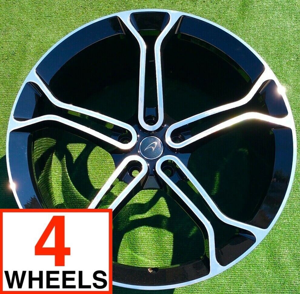 4 PERFECT Factory McLaren 650S Lightweight Wheels OEM Forged Diamond Cut MP4-12C