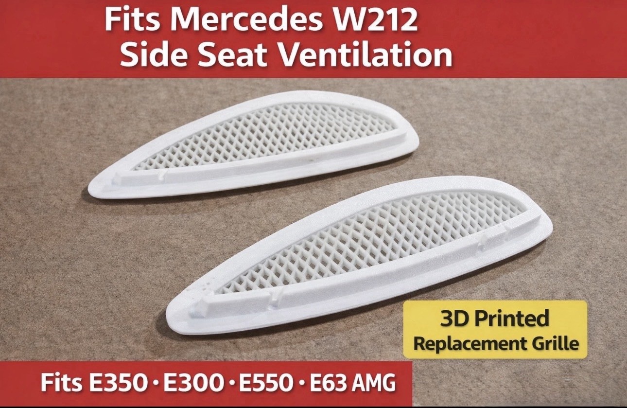 (2009–2016) Mercedes W212 Front Seat Back Vent Grille Cover