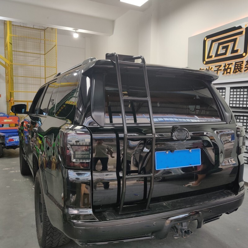 Black Rear Hatch Ladder for Toyota 4Runner 2010-2024 Premium Aluminum Alloy Black Rear Hatch Ladder for Toyota 4Runner 2010-2024 Premium Aluminum Alloy