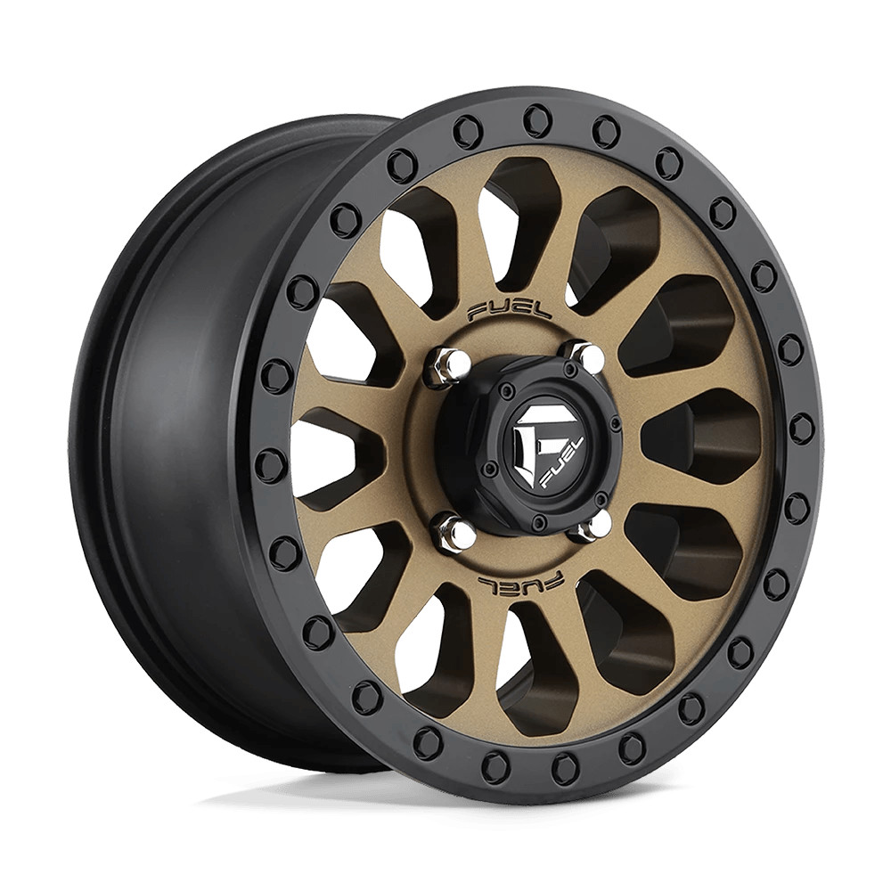 FUEL OFFROAD VECTOR D600 15x7 4x136 Bronze Black UTV ATV Wheel D6001570A654
