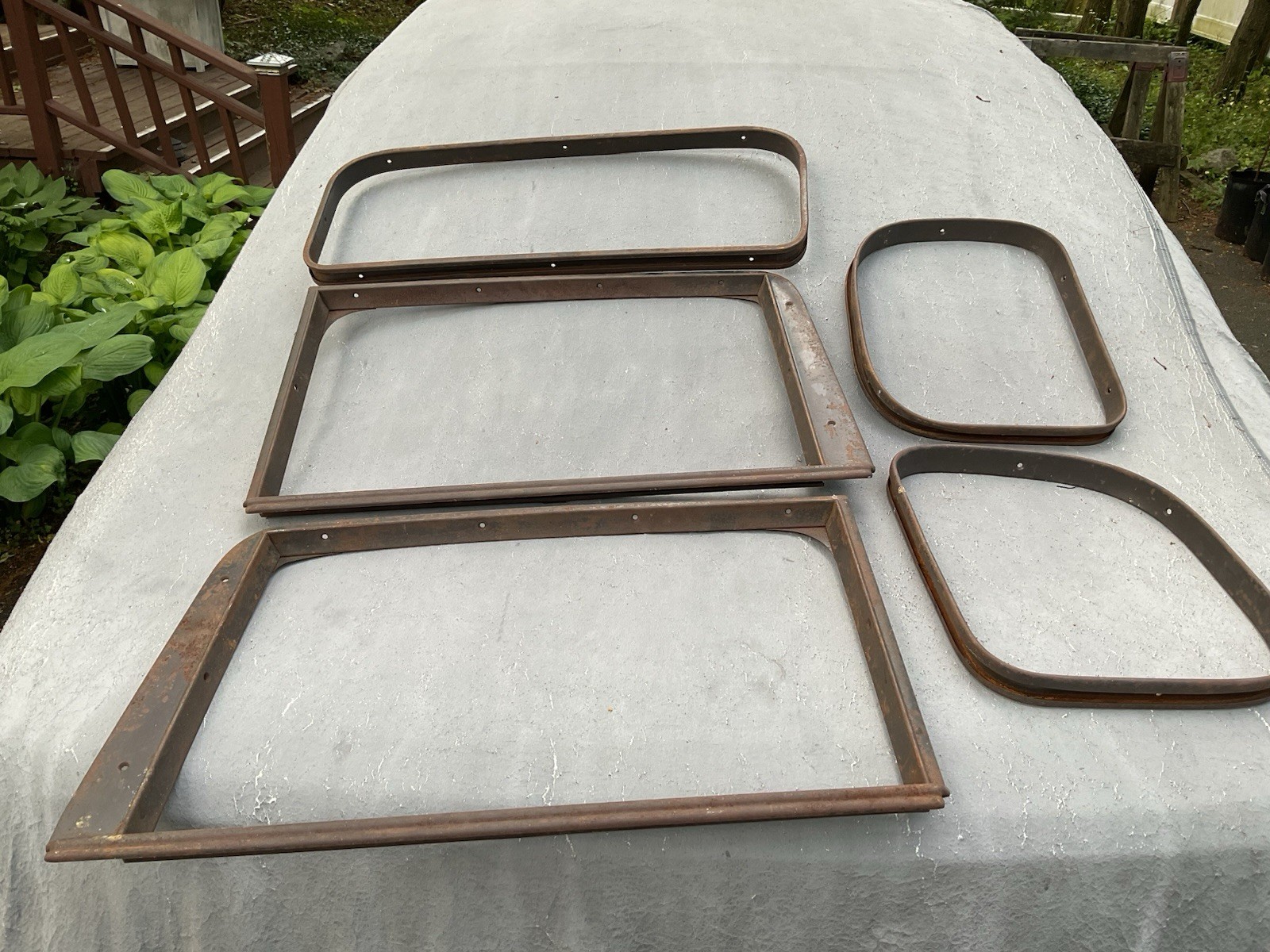 Original, Rare 1932 Ford 5 Window Steel Garnish Moldings - Very Good Condition