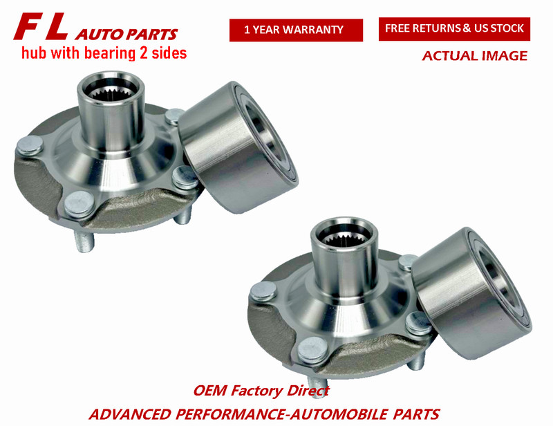 Fit Nissan Kicks 2021 2022 2023 2024 Front Wheel Hub & Bearing Assembly 2 Sides
