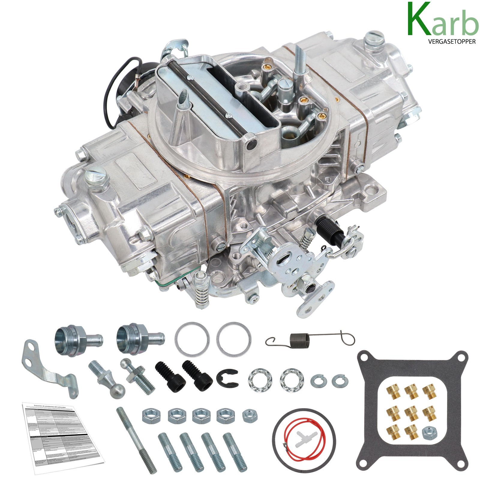 For Holley Quickfuel Brawler 750 CFM Double Pumper 4 Barrel Carburetor E-Choke