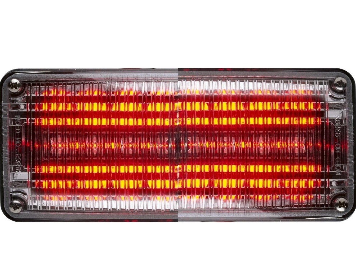 WHELEN  700 SERIES RED light, used FOR 4500 SERIES BAR- СІеаr Іеns 70R02FCR G