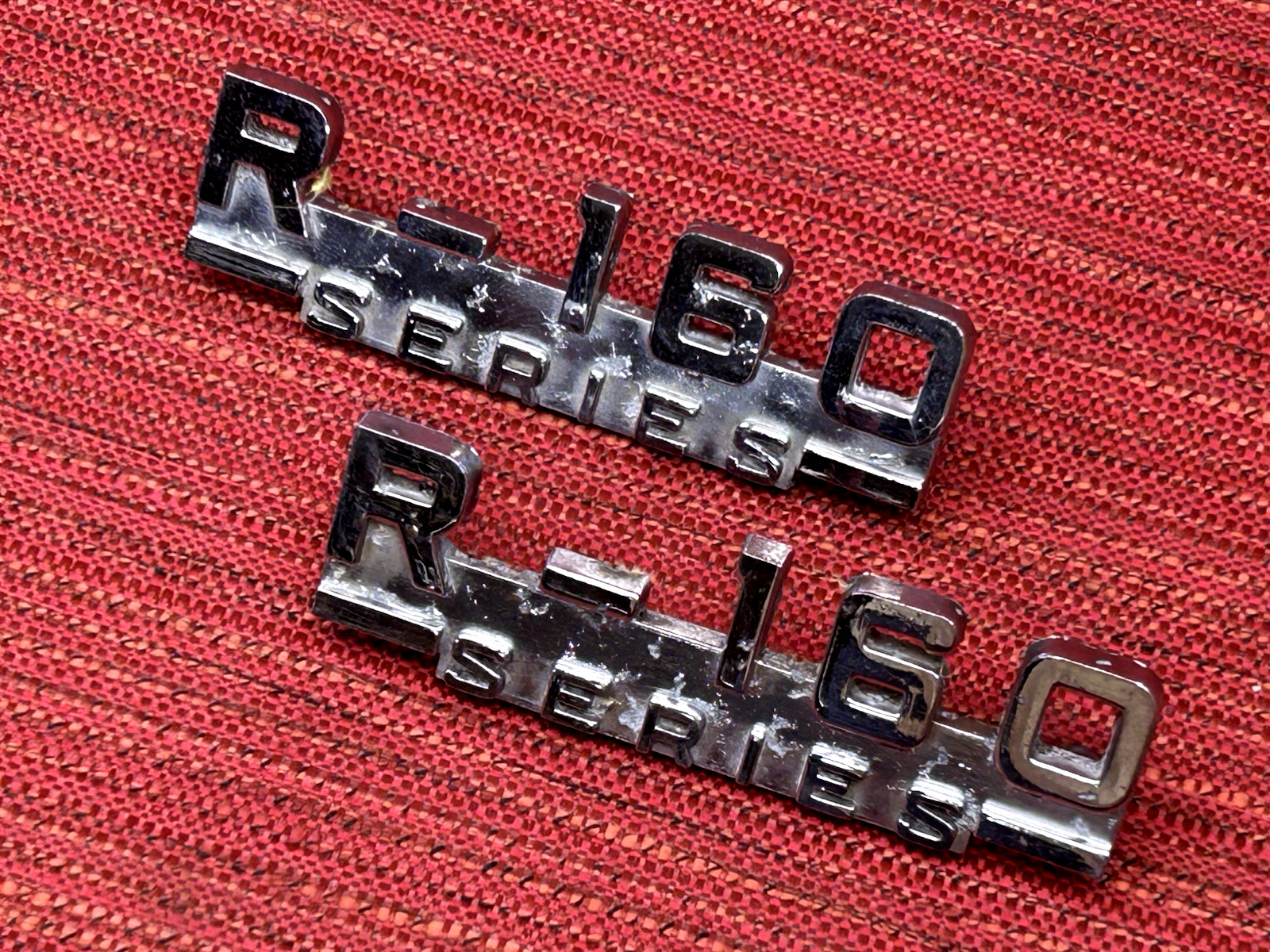 1953-1956 International Harvester IH pickup truck R-160 series fender emblems 1953-1956 International Harvester IH pickup truck R-160 series fender emblems