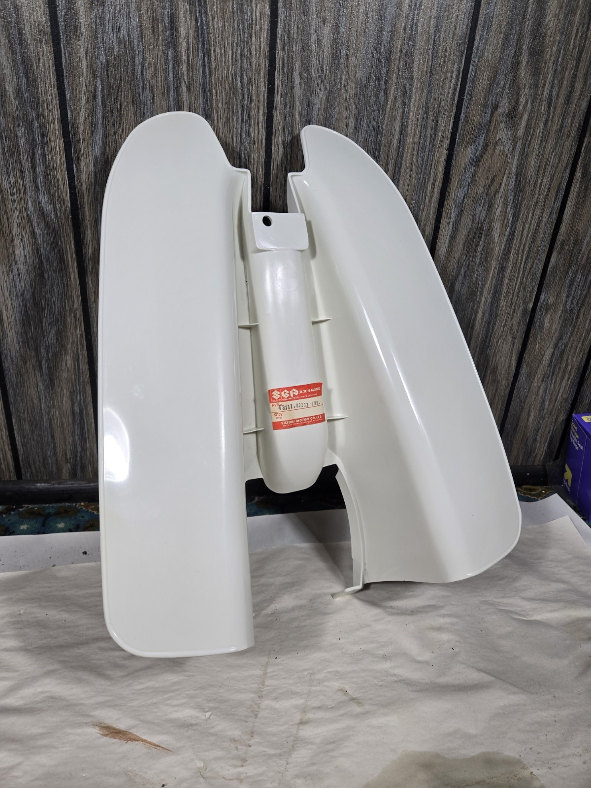 NOS 1980-1991 Suzuki FA50 White Leg Shield