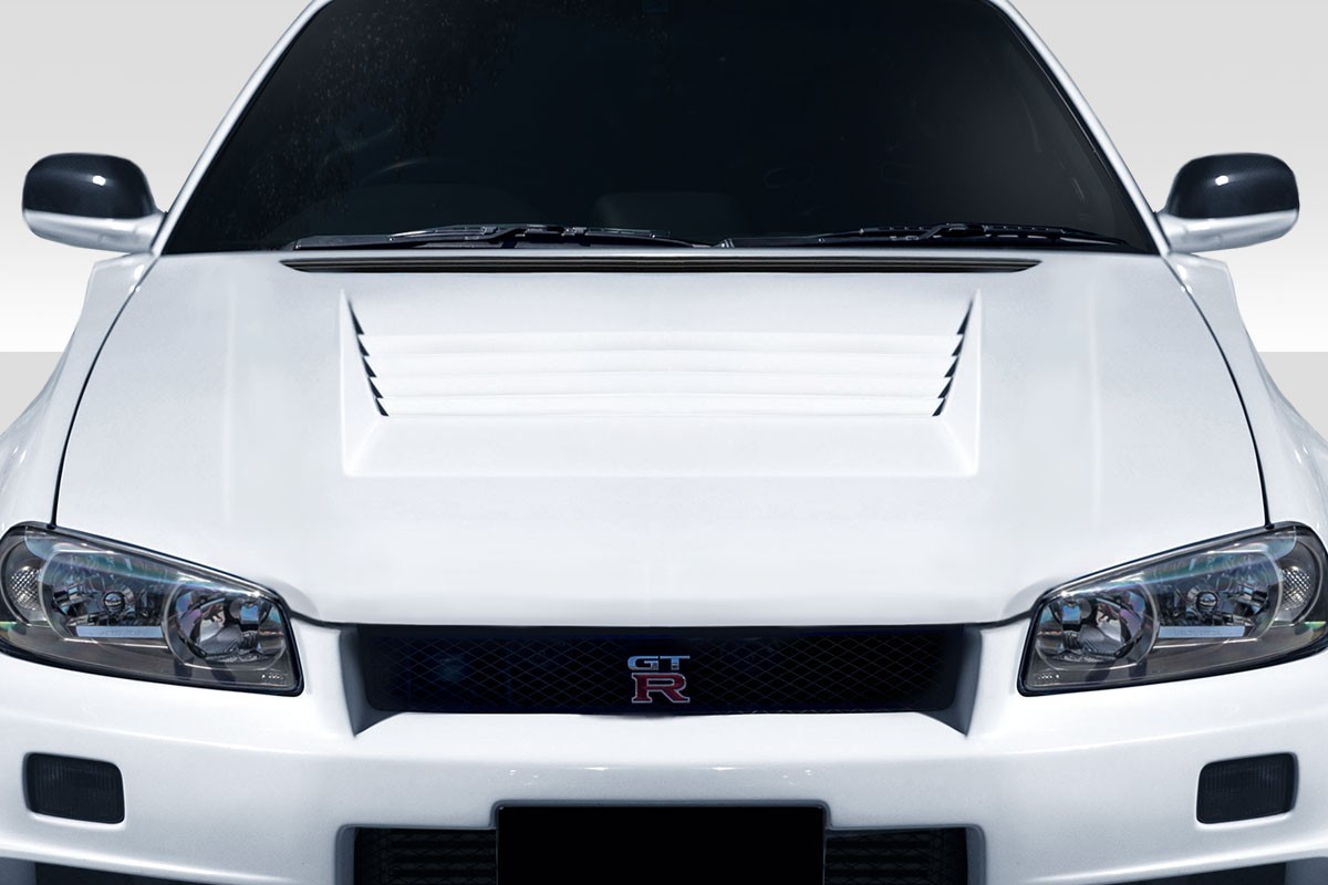 For 1999-2002 Skyline R34 Duraflex D1 Hood - 1 Piece
