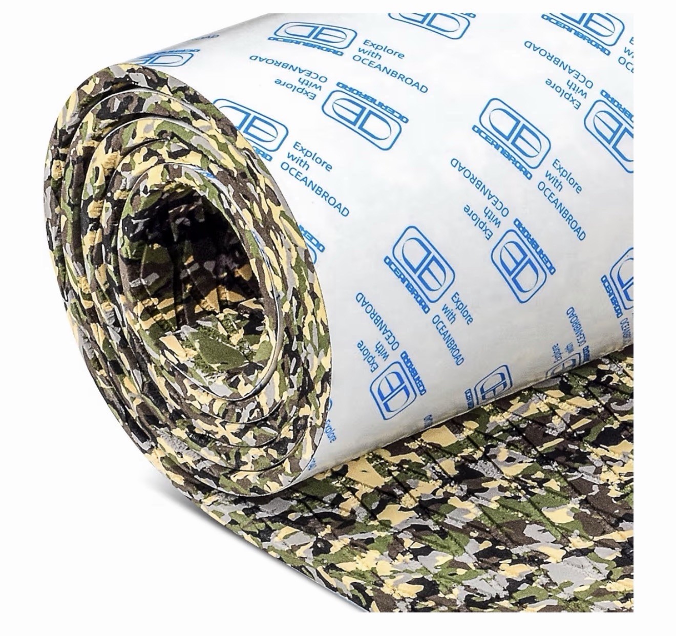 OCEANBROAD Camo Green EVA Foam Boat Flooring 48 x 16.8 Self Adhesive