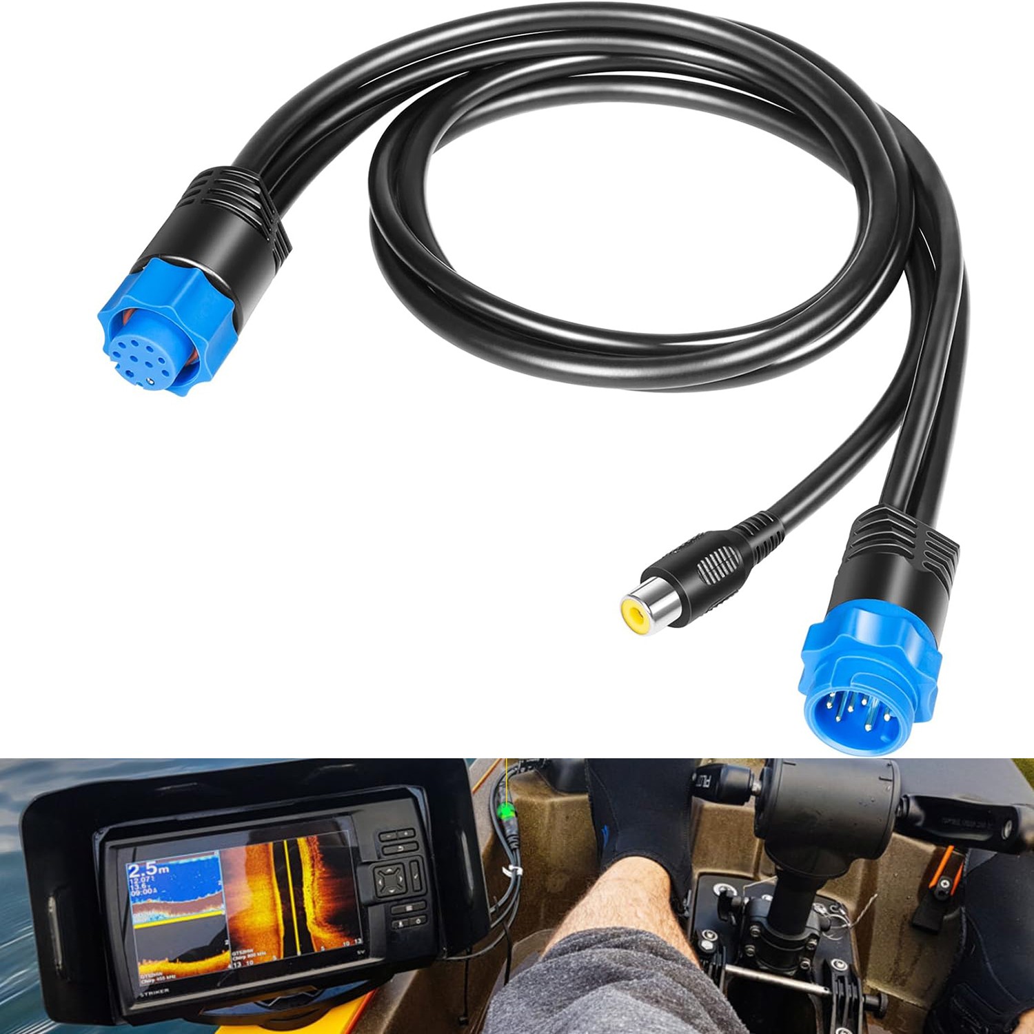 000-11010-001 Marine Video Adapter Camera Input Cable for Lowrance HDS Gen2/Gen3 000-11010-001 Marine Video Adapter Camera Input Cable for Lowrance HDS Gen2/Gen3