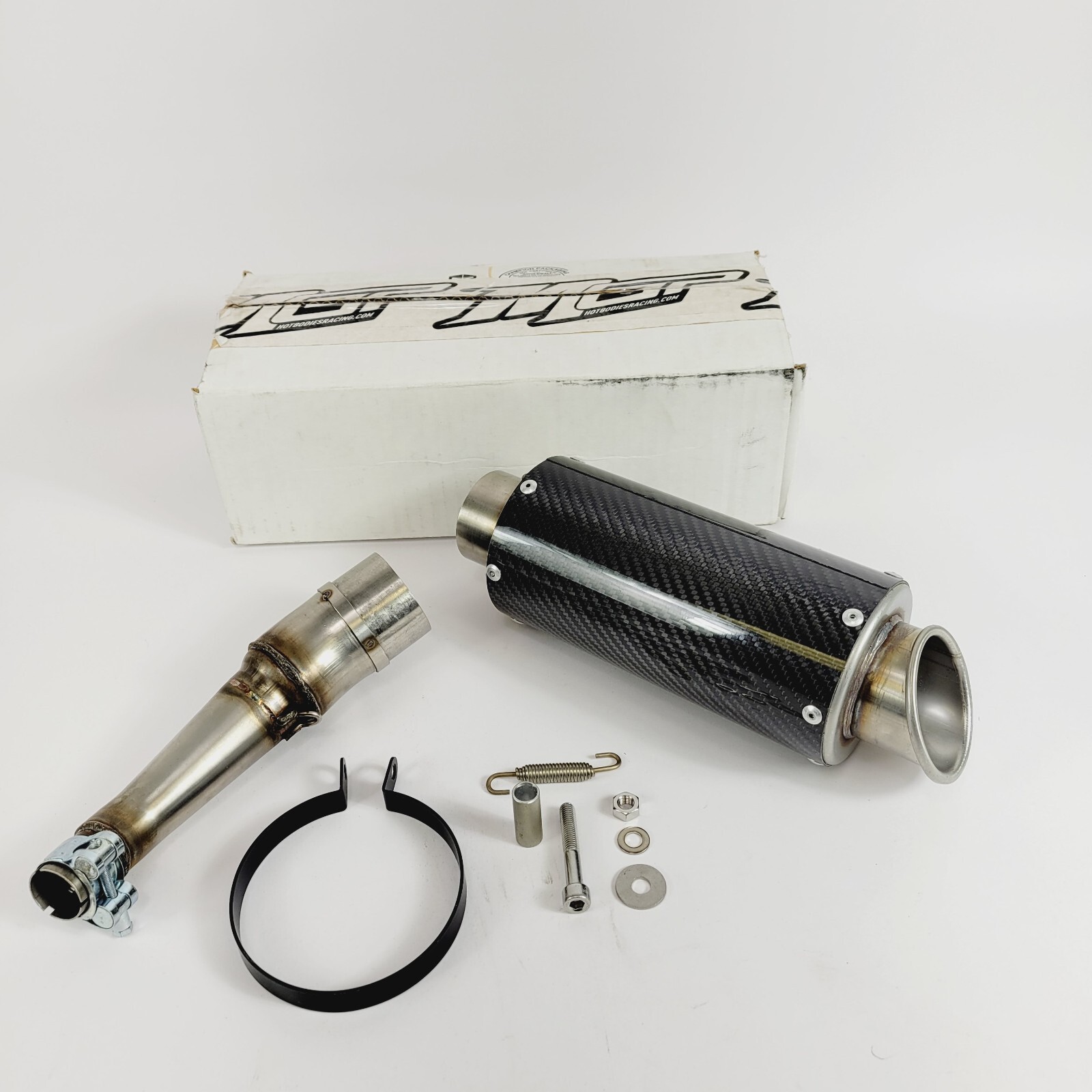 Hot Bodies MGP Growler Slip-On Muffler CF/SS  13-14 Honda Grom 125 41401-2400