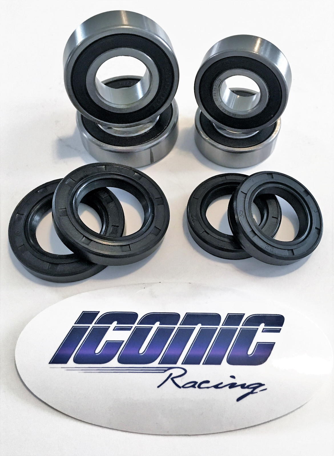 89-95 Yamaha Moto-4 250 Moto-4 350 BOTH Front Wheel Bearing & Seal Kits 
