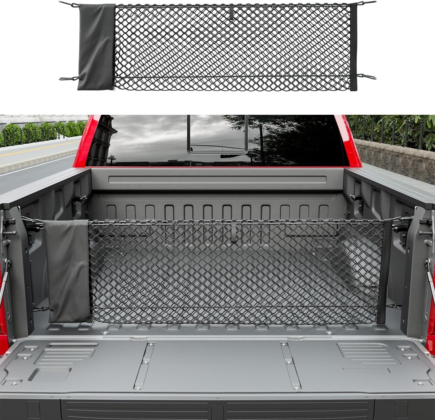 Truck Bed Cargo Net 49.21 x 18.11 Truck Bed Organizer For 2015-2026 Ford F150 Truck Bed Cargo Net 49.21 x 18.11 Truck Bed Organizer For 2015-2026 Ford F150
