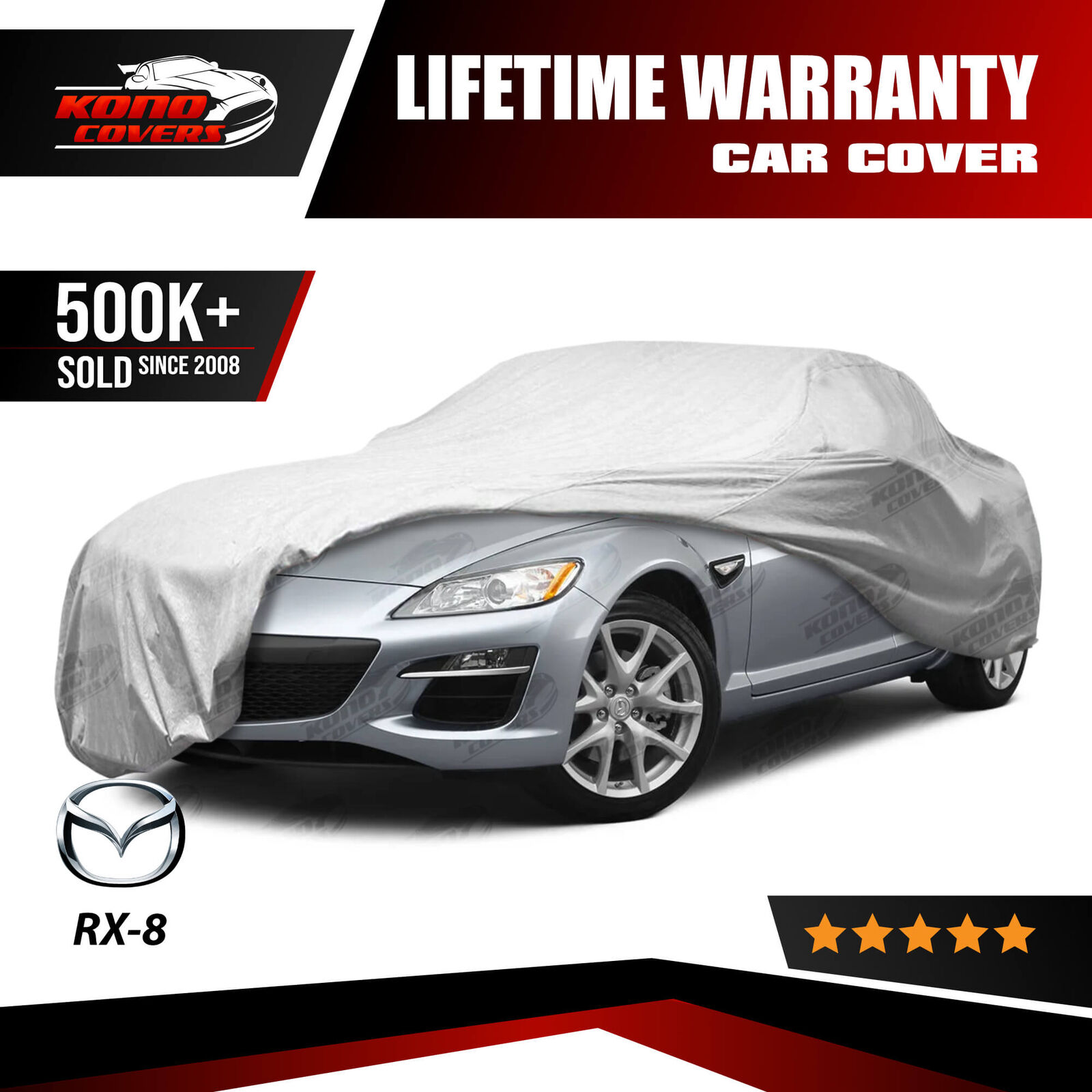 Mazda RX-8 4 Layer Car Cover Fitted In Out door Water Proof Rain Snow Sun Dust