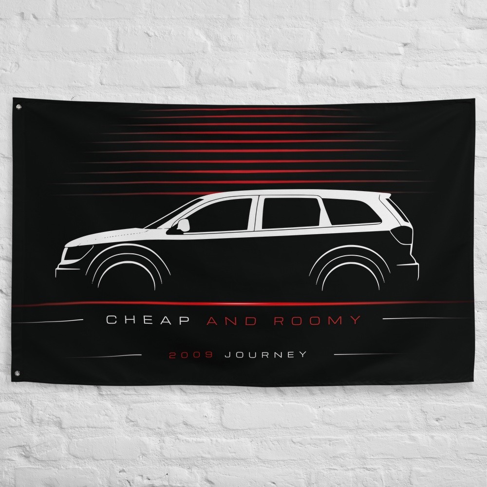 Journey 2009 Car Silhouette Flag 3x5 ft Garage Banner Man Cave Wall Decor Gift