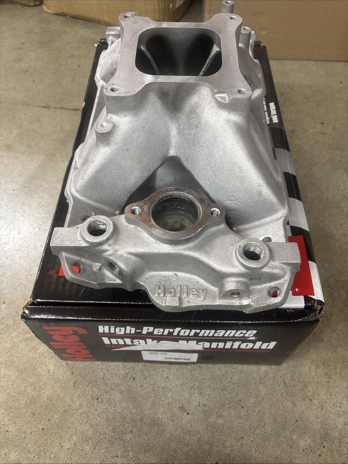 HOLLEY STRIP DOMINATOR 701R-25 SBC CHEVY 300-25 ALUMINUM INTAKE MANIFOLD 327 350 HOLLEY STRIP DOMINATOR 701R-25 SBC CHEVY 300-25 ALUMINUM INTAKE MANIFOLD 327 350