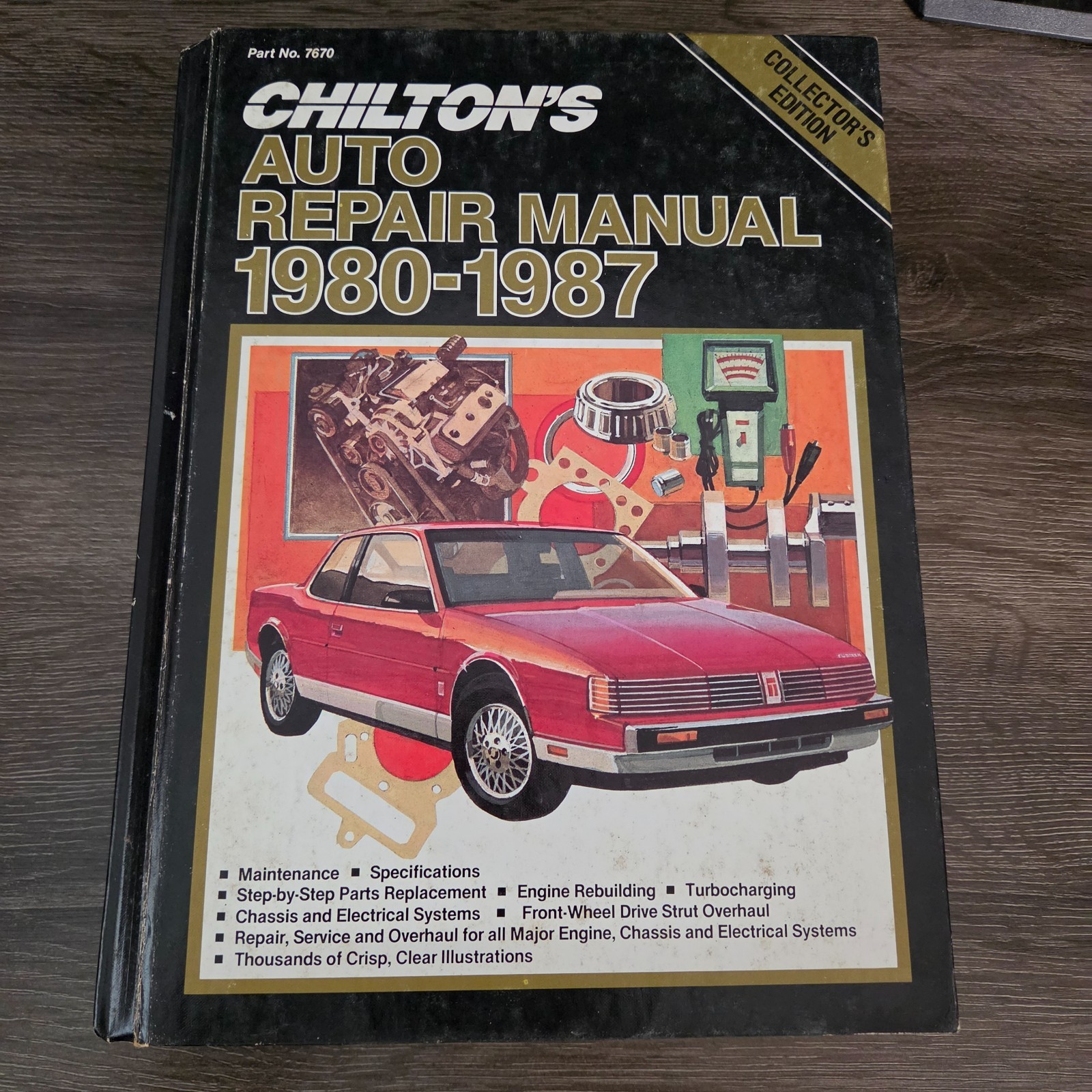 Chilton Auto Repair Manual 1980-1987 Collector\'s Edition Hardback Garage 7670 Chilton Auto Repair Manual 1980-1987 Collector\'s Edition Hardback Garage 7670
