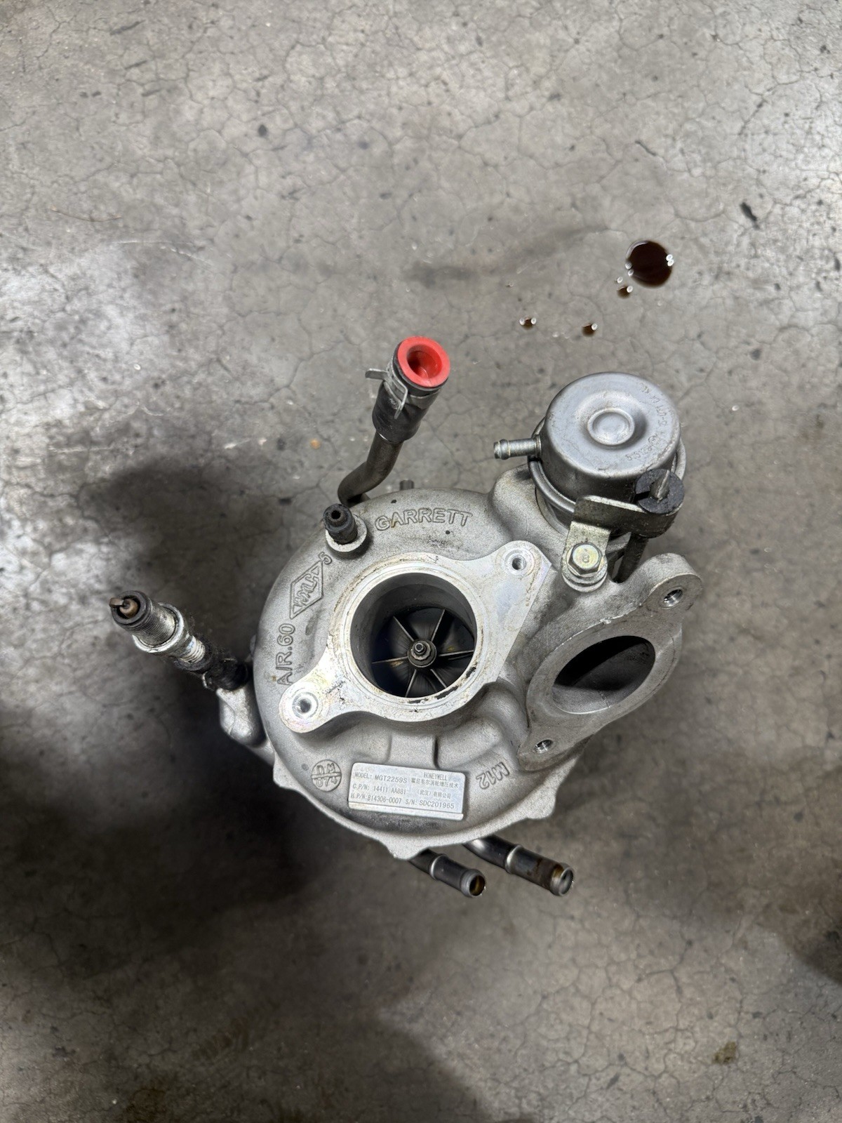 2015-2021 Subaru WRX OEM Garrett MGT2259S Turbocharger 14411AA881 2015-2021 Subaru WRX OEM Garrett MGT2259S Turbocharger 14411AA881