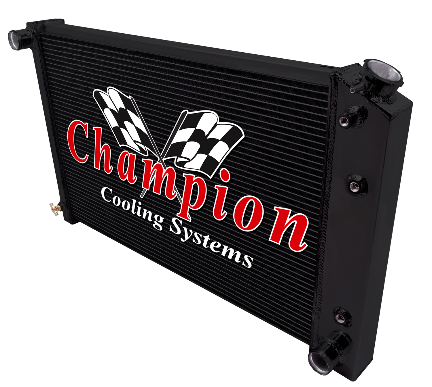 AR Champion 3 Row Black Finish Radiator for 1978 - 1987 Chevrolet El Camino