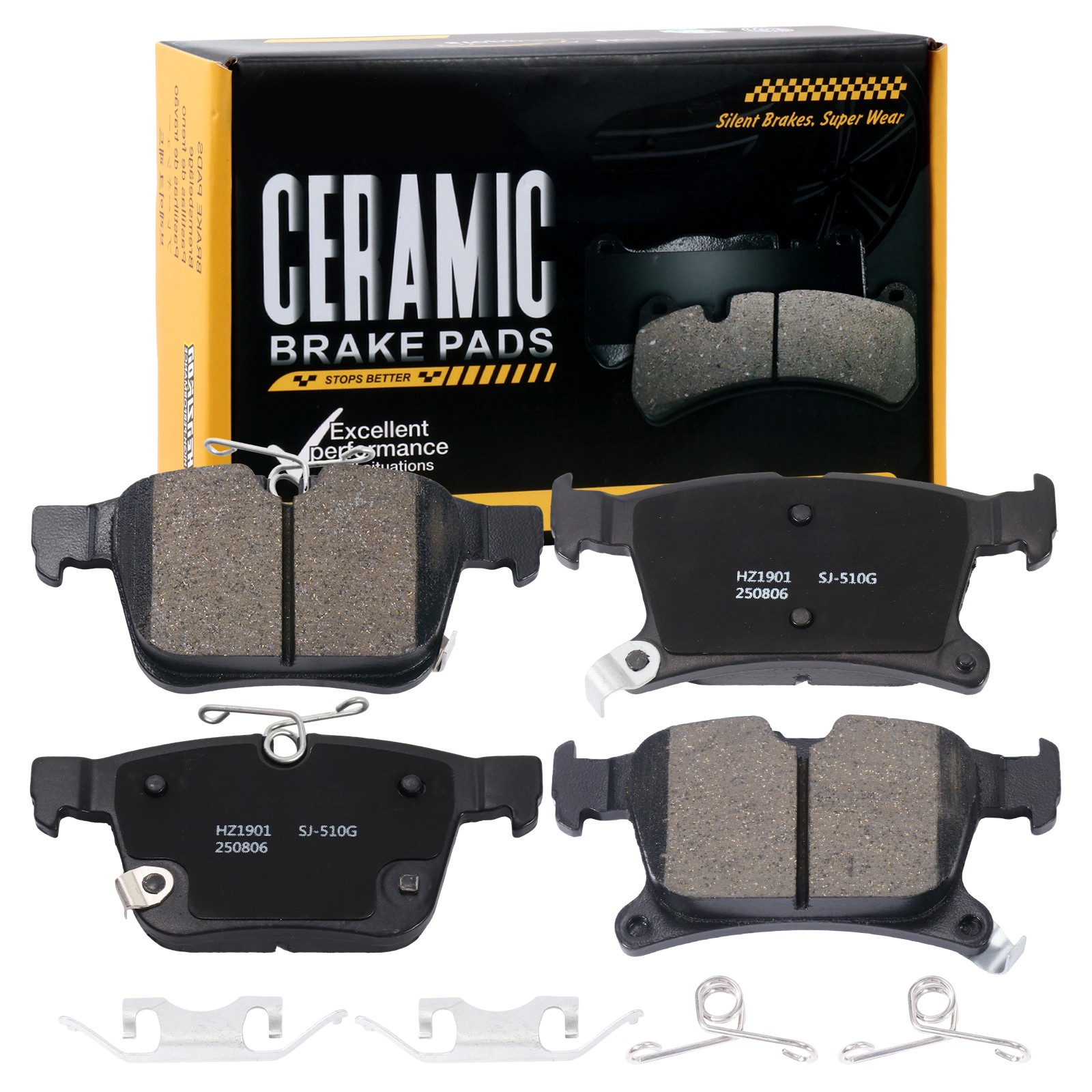 Ceramic Rear Disc Brake Pads for Chrysler Grand Caravan Chrysler Pacifica D1901