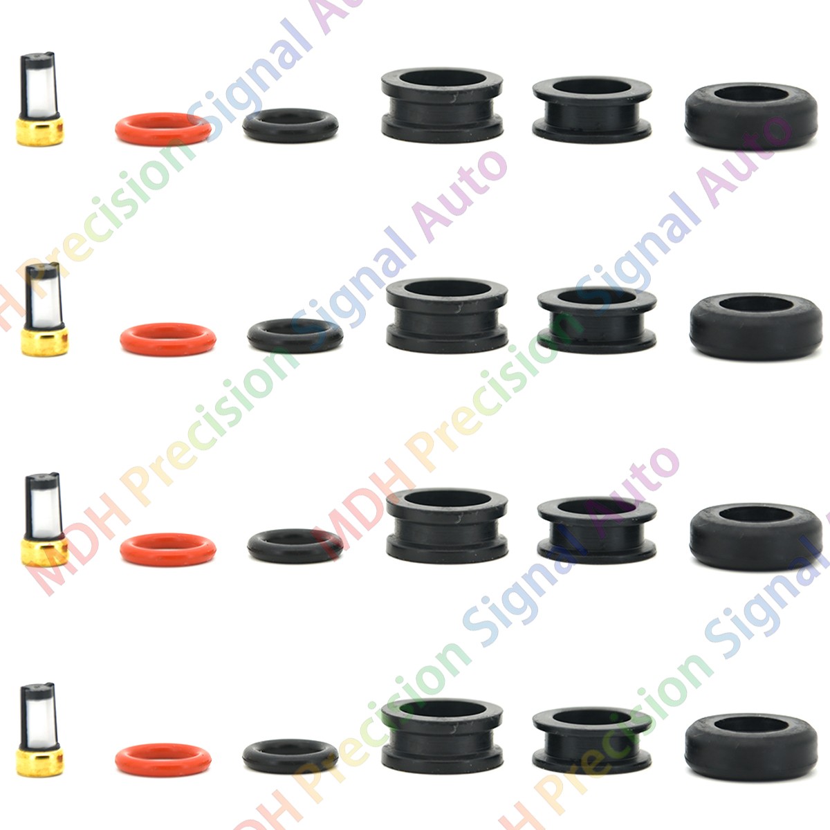 4X Fuel Injector Rebuild KIT 23250-21020 FJ343 For Toyota Prius Echo Scion xA xB